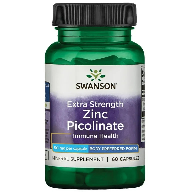 Swanson Zinc Picolinate 50 Mg 60 Capsules